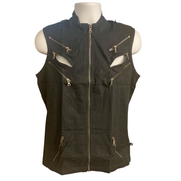 Andrew Christian Special Forces Capsule Zipper Vest Black Large - Picture 4 of 16